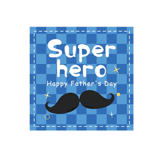 父亲节快乐送爸爸小贺卡礼物包装感谢留言卡片节日感恩回馈祝福吊卡幼儿园儿童小学生手工diy礼品盒挂卡吊牌