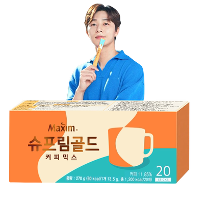 韩国麦馨咖啡supreme黄金礼盒