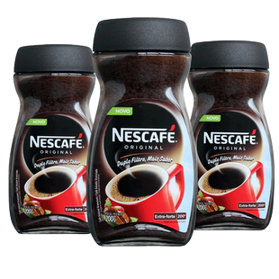 巴西进口雀巢咖啡200g雀巢原味咖啡玻璃瓶纯咖啡黑咖啡美式咖啡