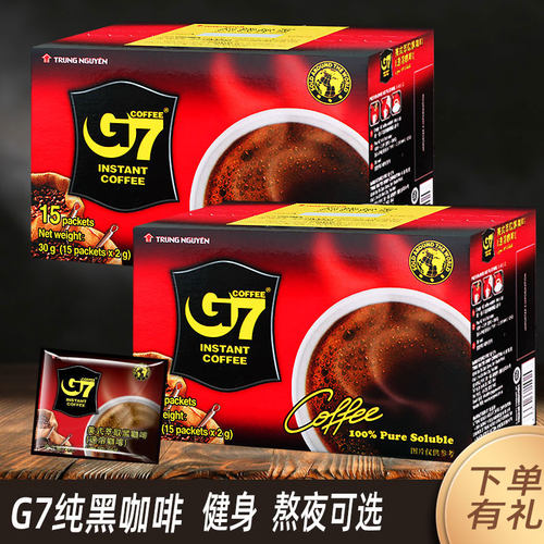 无添加糖黑咖啡盒装15条