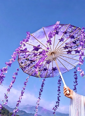 国风花束油纸伞动漫cos网红拍照道具伞景区打卡汉服伞古风伞花伞