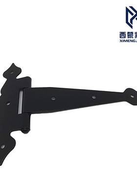 加厚重型T型铰链黑色T恤铰链适用于木栅栏庭院门谷仓门
