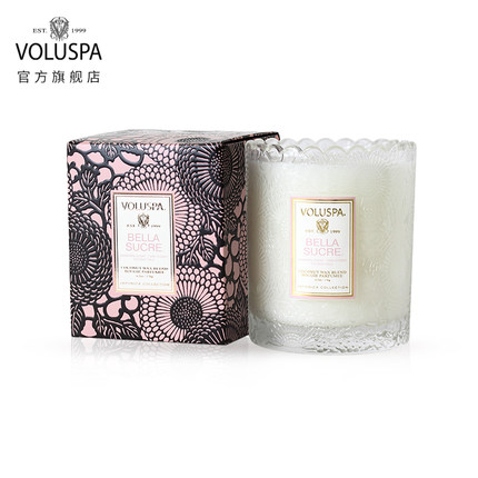 美国VOLUSPA JAPONICA系列经典蕾丝杯蜡烛 礼物香薰 香氛