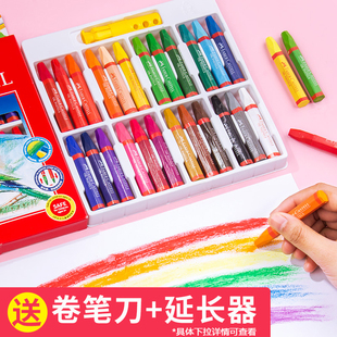 辉柏嘉油画棒12色24色36色48色六角蜡笔油花棒幼儿园宝宝涂鸦涂色