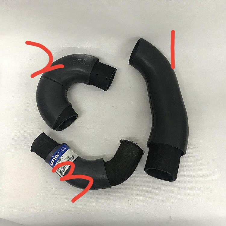 适用于华泰圣达菲2.0柴油中冷器管d4ea发动机涡轮增压管管子全新