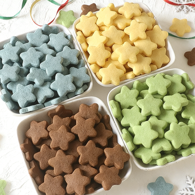 圣诞树蛋糕造型星星饼干蛋糕装饰摆件多口味甜品下午茶星星饼干