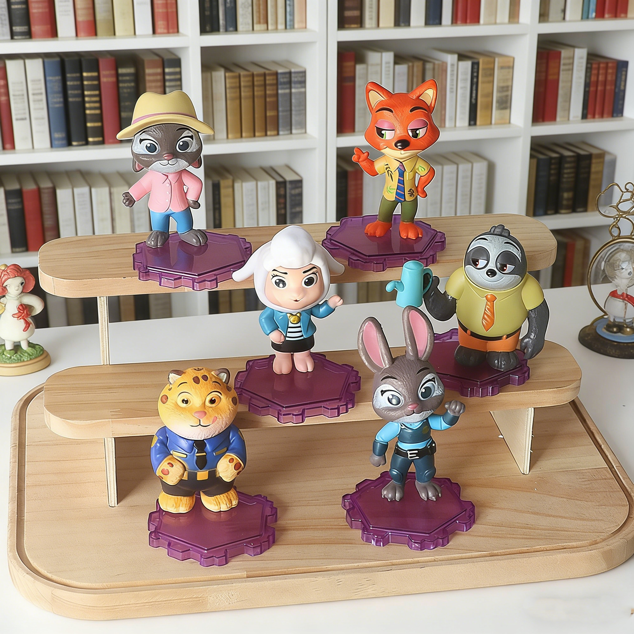 网红款朱迪尼克兔子警官PVC套装桌面车载送礼儿童礼物小惊喜摆件,节庆用品/礼品,节日装扮用品,淘宝优惠券,粉丝福利购,淘宝优惠卷