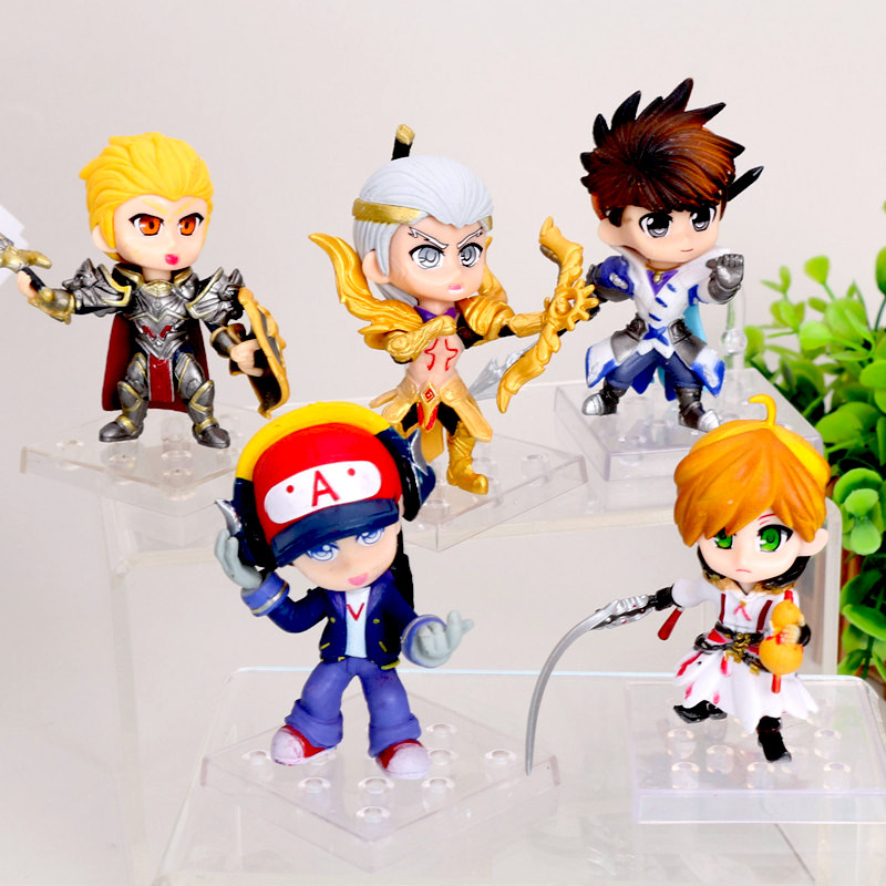 烘焙生日蛋糕装饰王者榮耀李白赵云鲁班七号亚瑟公仔儿童男孩摆件