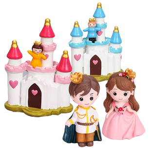 烘焙生日蛋糕装饰摆件薇拉公主王子西点树脂工艺品卡通可爱装扮