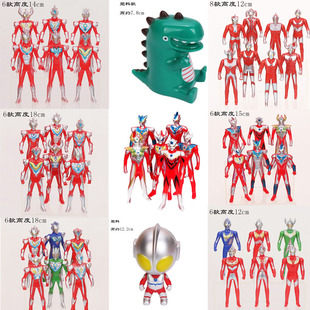 网红卡通奥曼打怪兽生日蛋糕装饰摆件男孩恐龙烘焙装备配件插件