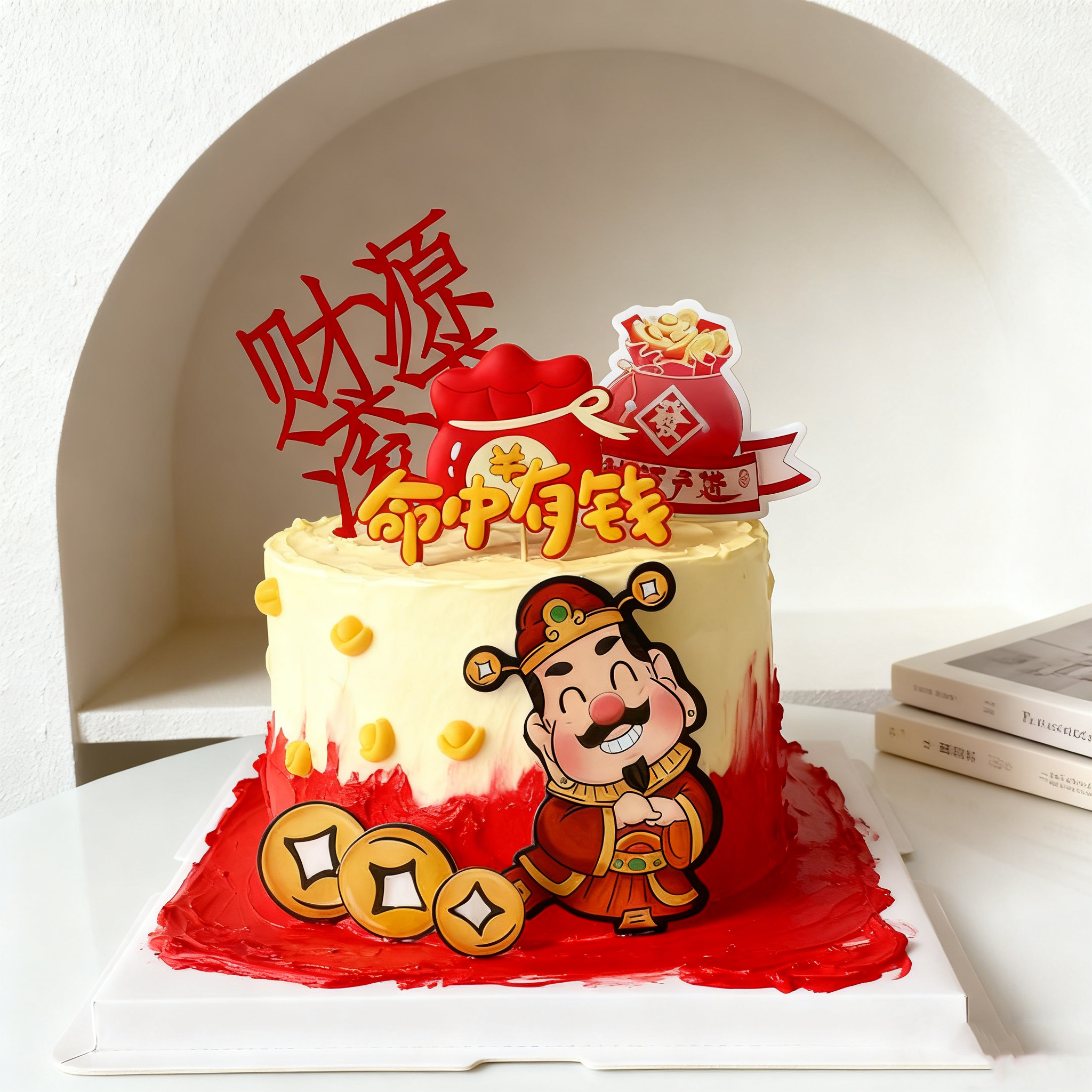 2026财源滚滚亚克力财神爷插牌