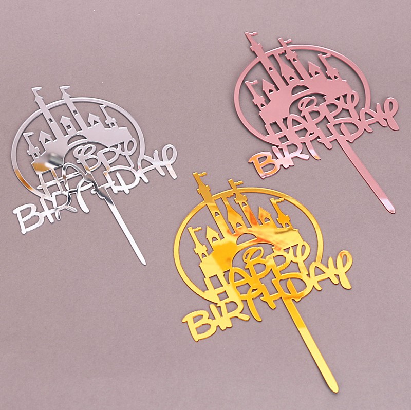 生日蛋糕装饰亚克力插件