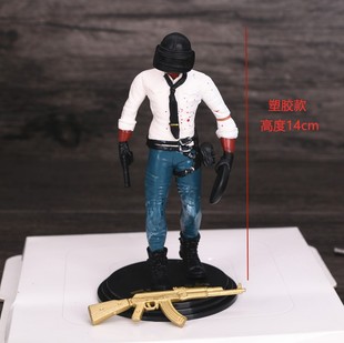 生日蛋糕摆件大吉大利今晚吃鸡AM空投油箱插件吃鸡人游戏烘焙装 饰