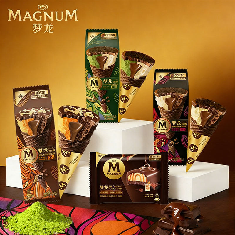 【新品6~8支】和路雪梦龙甜筒冰淇淋浓醇浓郁黑巧/千目抹茶冰淇淋,水产肉类/新鲜蔬果/熟食,冰淇淋/冻品,淘宝优惠券,粉丝福利购,淘宝优惠卷