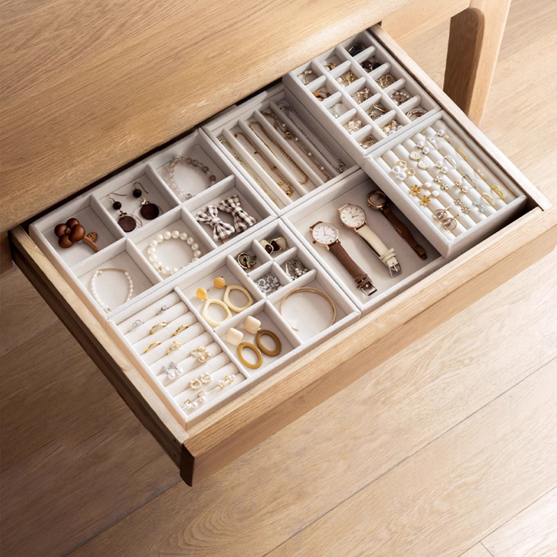 首饰收纳盒梳妆台抽屉收纳托盘