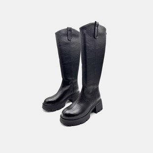 街角 晚风 163 C&老板潘潘 371 长靴 跟高5.5 时尚 新款