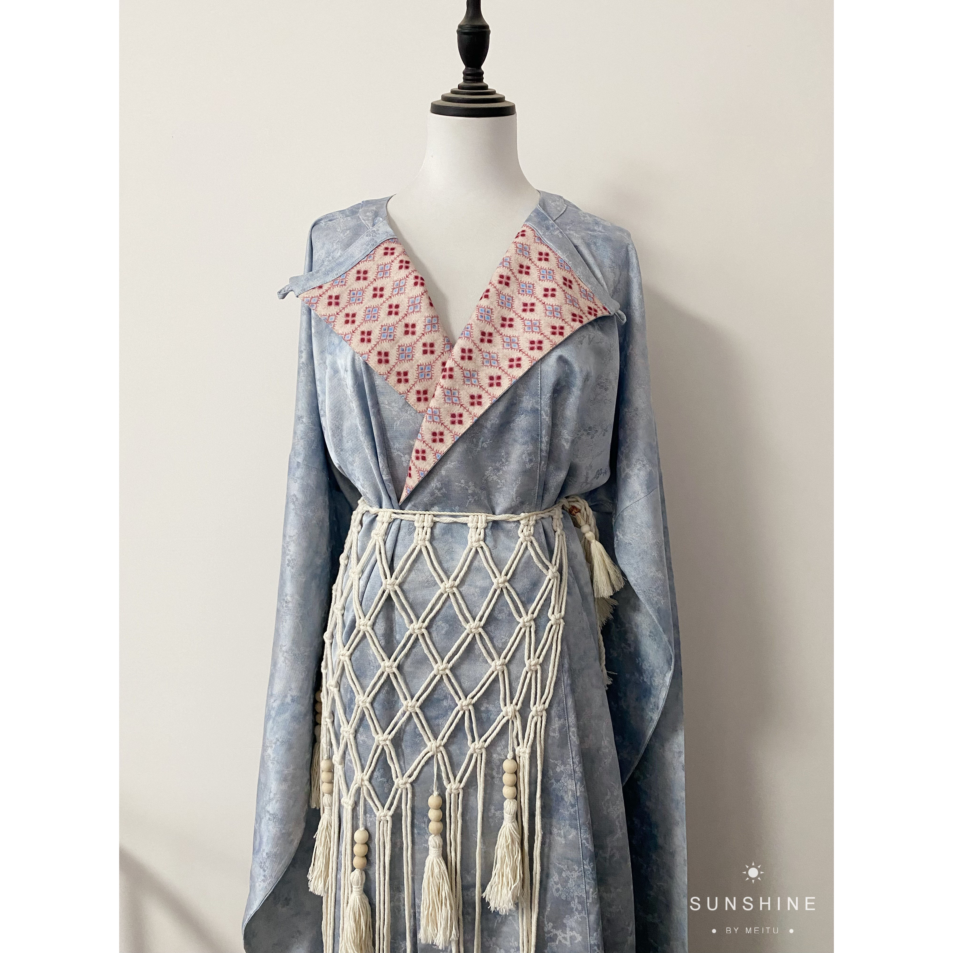 【052】新唐制圆领袍长衫日常汉服女两三松大放量圆领袍男女春款