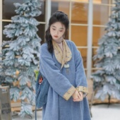 冬款 042 加厚改良唐批袄带口袋大衣两三松秋冬唐制日常汉服女