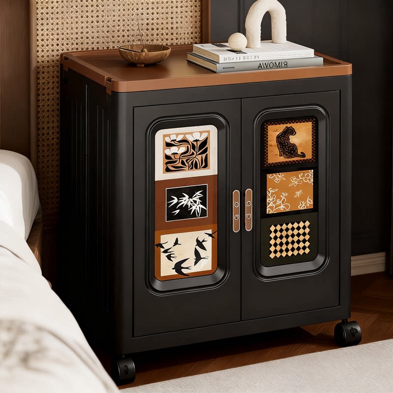 可折叠收纳箱大容量超大家用翻盖带滑轮可折叠衣物整储物柜