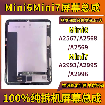 适用mini6屏幕mini7拆机总成A2567A2568A2569A2996显示屏A2993