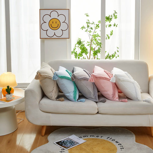 2024新款单丝成线簇绒抱枕柔软