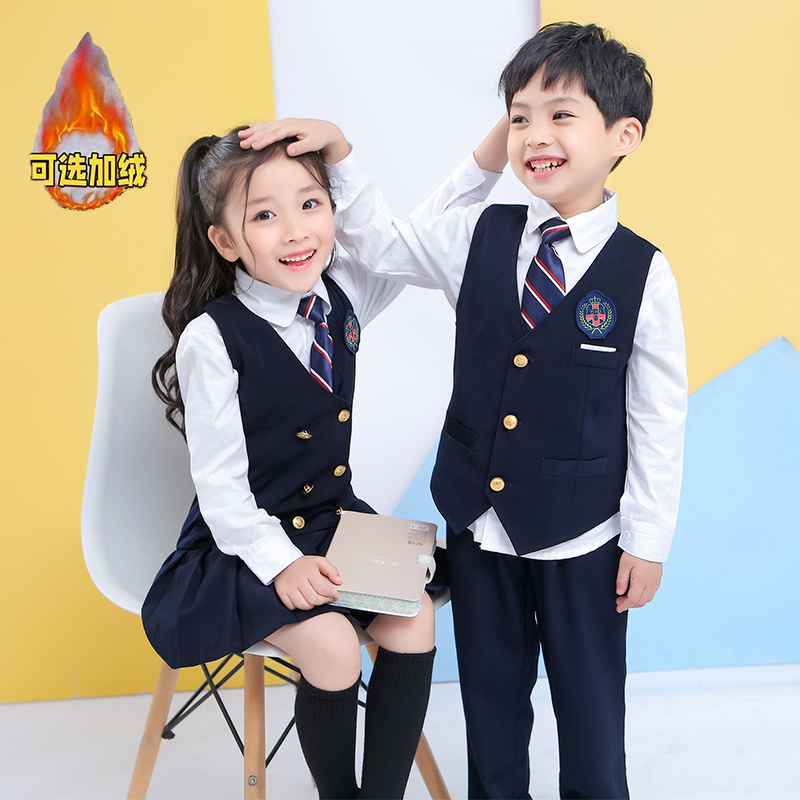 幼儿园园服儿童运动会班服小学生大合唱朗诵演出服英伦风校服套装