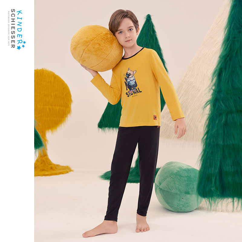 舒雅男童莫代尔家居服套装