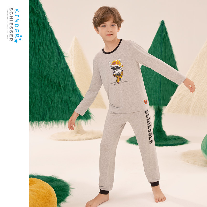 舒雅男童莫代尔家居服套装