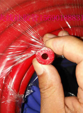 红色蓝色硅胶夹线编织胶管高低压透明夹布硅胶管DN25/13耐磨胶管
