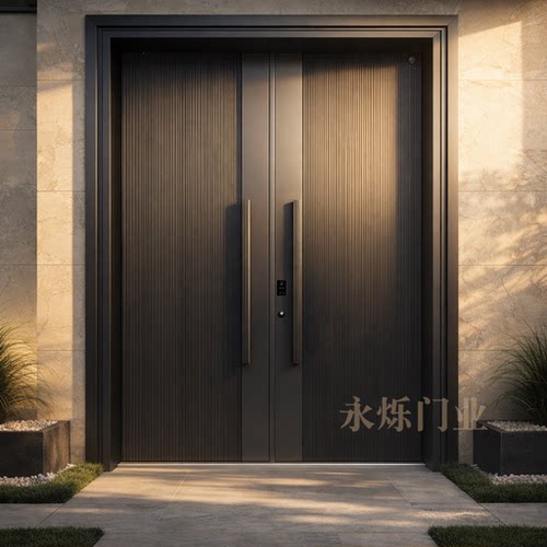 锌合金别墅自建房双开防盗入户门