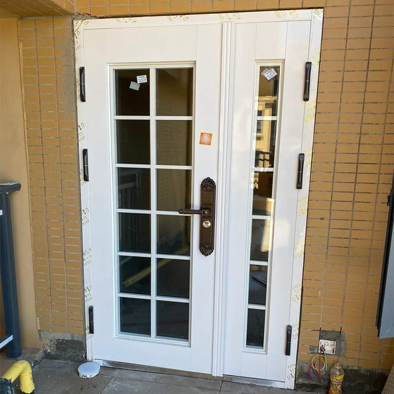 子母门锌合金别墅防盗门