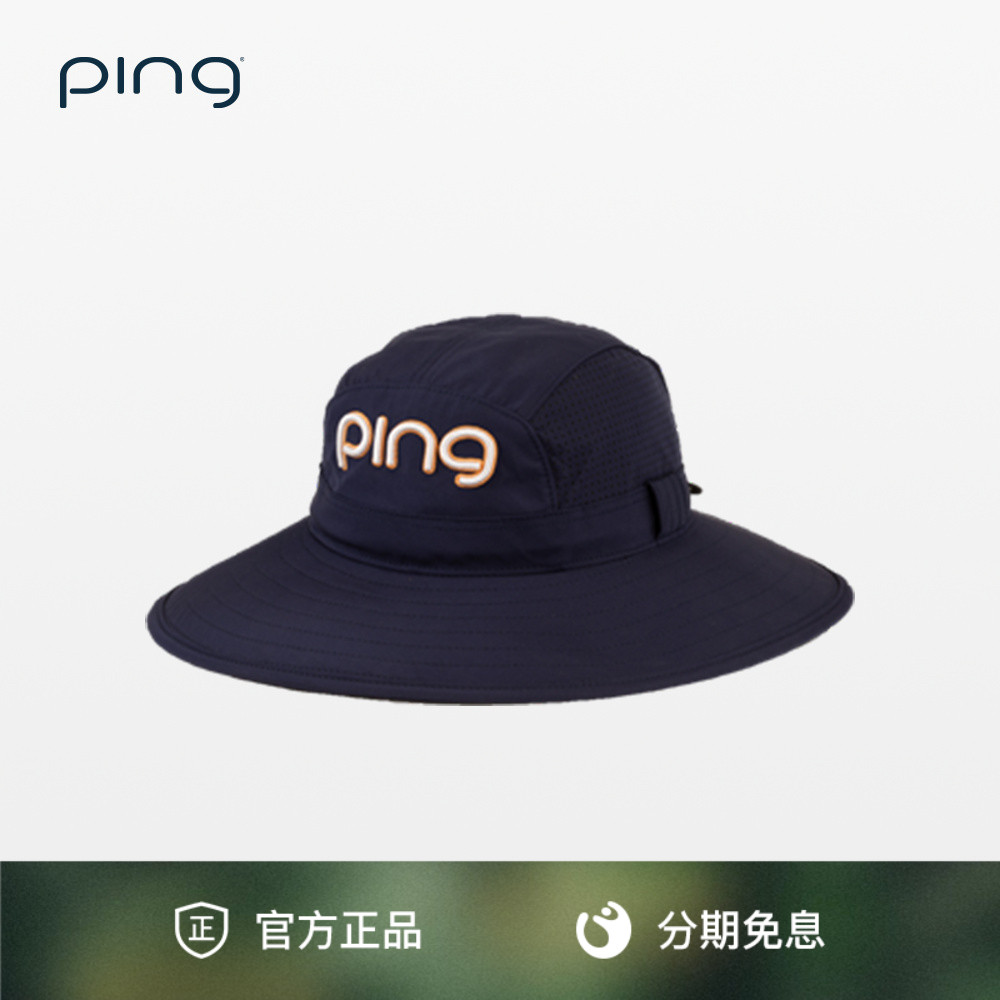 PING女士高尔夫帽遮阳防晒大檐帽