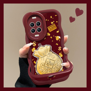 7超火 9软硅胶波浪边8 适用于华为Nova14Pro手机壳新女款 13金钱币福袋贴件12酒红色新年11ultra隐形双支架10