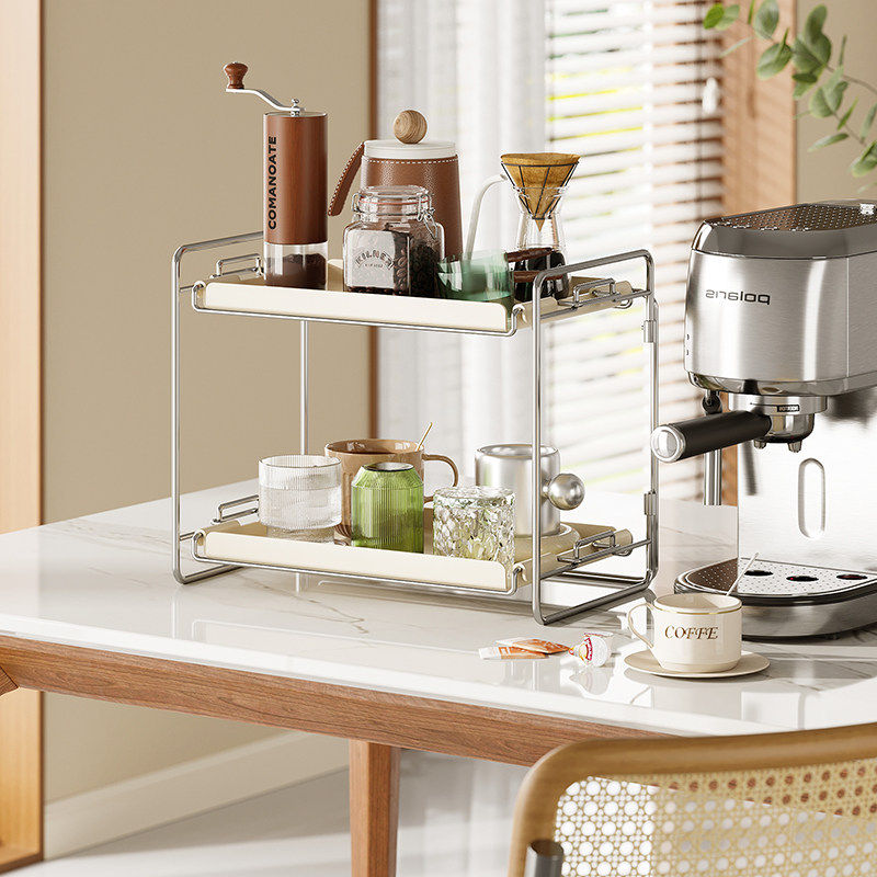 【达人推荐】格美居咖啡桌面置物架餐厅双层水杯茶架,家庭/个人清洁工具,杯架,淘宝优惠券,粉丝福利购,淘宝优惠卷