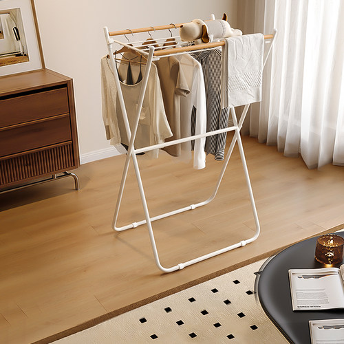 格美居晾衣架落地折叠架子