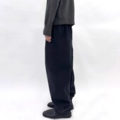 010 drop2 秋冬休闲宽松黑色卫裤 Vujade kenijima同款 做旧弯刀潮