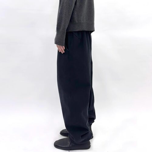 Vujade 010 drop2 秋冬休闲宽松黑色卫裤 kenijima同款做旧弯刀潮