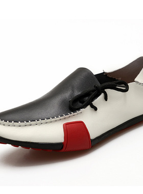 2024男鞋小皮鞋平底手工驾车鞋豆豆鞋春夏低帮大码跨境休闲鞋单鞋