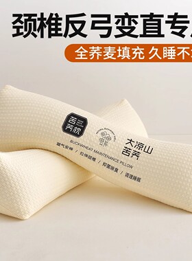 三角颈椎枕头护颈椎助睡眠矫正反弓变直睡觉专用全荞麦脖枕颈椎枕