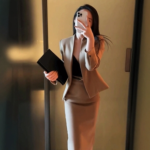 干练气质女装工作服职业装高端西装两件套装裙半身裙夏季工装套裙