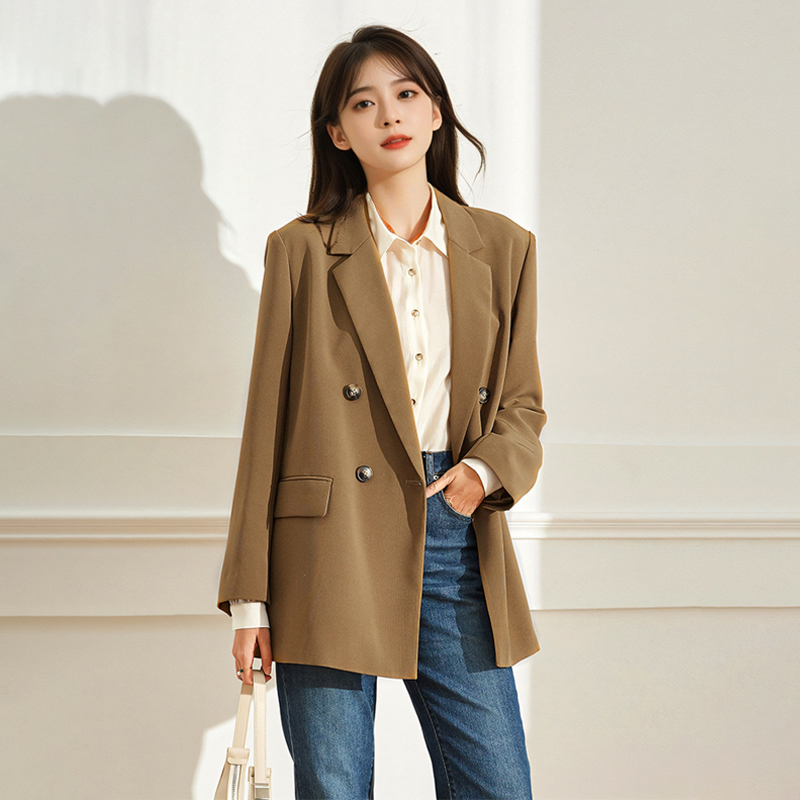 复古西装外套女气质名媛高级感2025新款春秋休闲西服韩版通勤职业