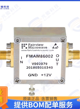FMAM86002 射频元件GAIN BLOCK AMP SMA 0MHZ-17MHZ30