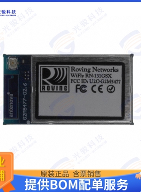 RN131G-I/RM 射频元件RF TXRX MOD WIFI CHIP + U.FL SMD