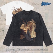 t恤男式 notsexx 直喷重磅纯棉短宽boxy短袖 长袖 致敬天后 进口数码