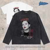 美式 notsexx t恤 直喷重磅短宽boxy长袖 短袖 大头霉霉 进口数码