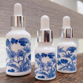 精油分装 瓶高档避光滴管瓶精华液空瓶化妆品小样吸管瓶10ML调配瓶