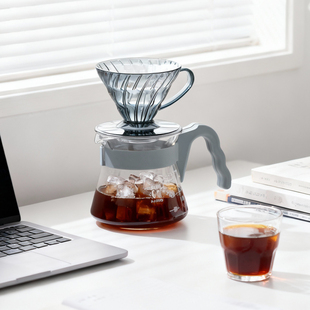 HARIO V60发售20周年限定款手冲咖啡套装树脂滤杯分享壶彩色限定
