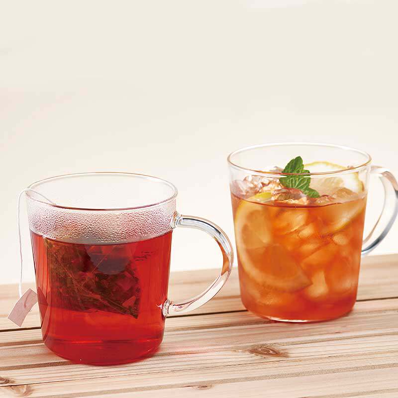 HARIO耐热玻璃花茶杯 果汁茶杯水杯咖啡杯家用 2件套SRM