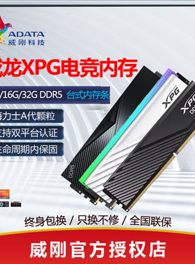 威刚内存条DDR5 16G 6000 6400 32g威龙XPG D300台式机64g龙耀RGB