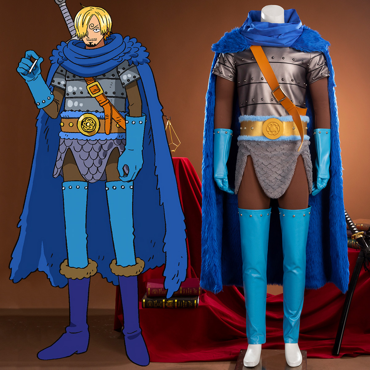 EZcosplay海贼王艾尔巴夫cos服